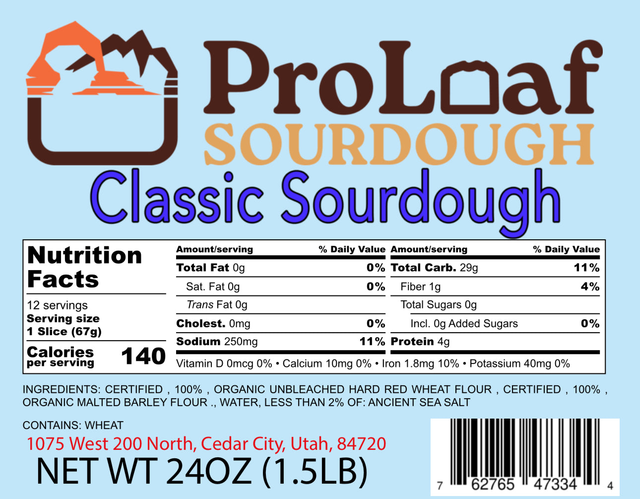 Proloaf Organic Sourdough